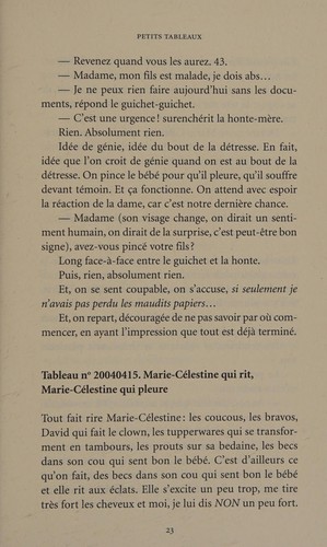 Petits tableaux by Éloïse Lepage cover
