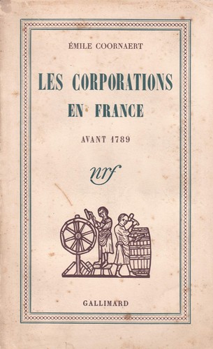 Les Corporations en France avant 1789 by Emile Coornaert cover