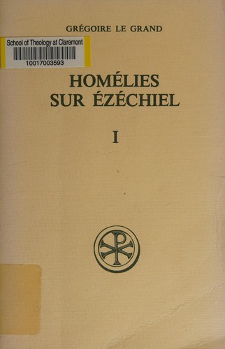 Homélies sur Ézéchiel by Pope Gregory I cover