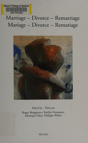 Marriage, divorce, remarriage by Roger Burggraeve cover