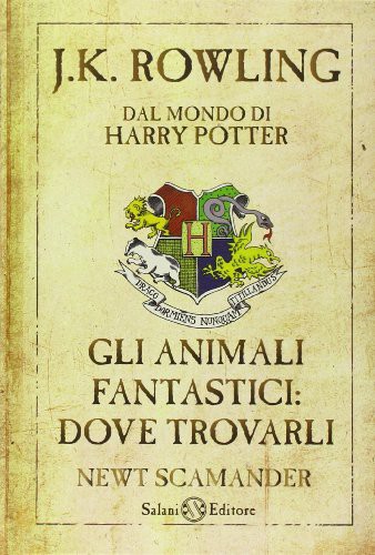Gli animali fantastici by J. K. Rowling, Salani cover
