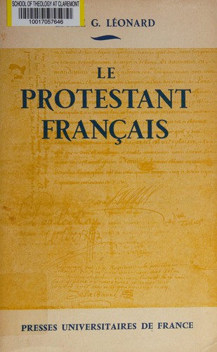 Le protestant français by Émile G. Léonard cover