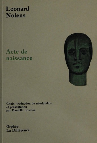 Acte de naissance by Leonard Nolens cover