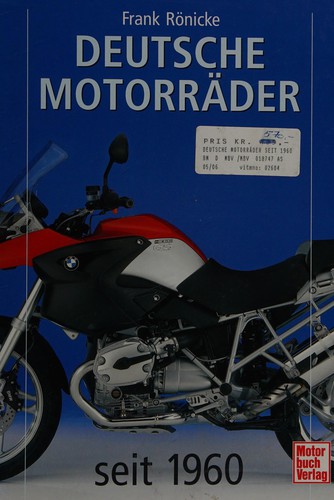 Deutsche Motorräder by Frank Rönicke cover
