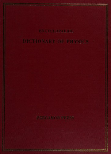 Encyclopaedic Dictionary of Physics