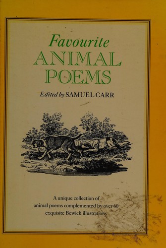 Favourite animal poems by Samuel Carr cover
