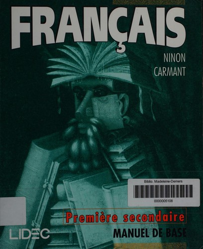 Français, première secondaire by Ninon Carmant cover