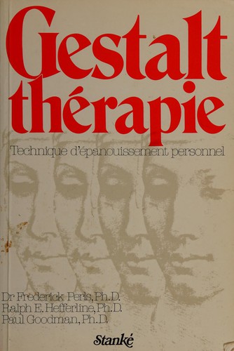 Gestalt thérapie by Frederick S. Perls cover