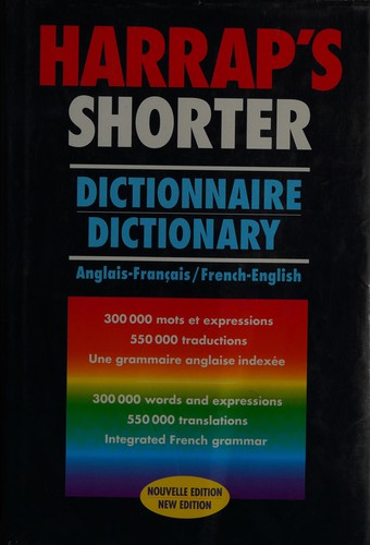 Harrap's shorter, dictionnaire anglais-français, français-anglais by Peter Terrell, Katharine Coates, Timothy Gutteridge cover