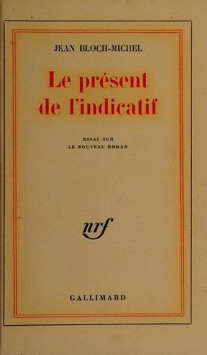 Le présent de l'indicatif by Jean Bloch-Michel cover