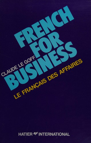 Le nouveau French for business by Claude Le Goff cover