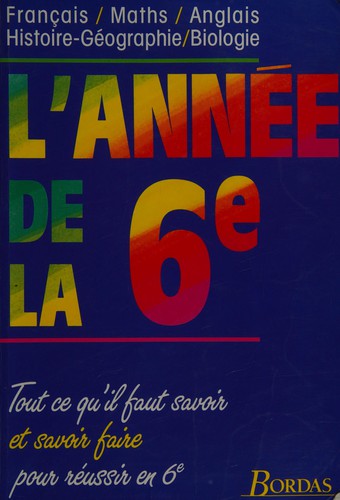 L'année de la 6e by Josy Arpillière cover