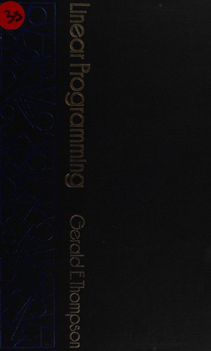 Linear programming; an elementary introduction