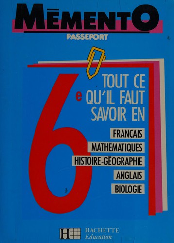 Mémento passeport 6e by  cover