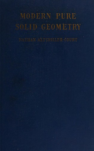 Modern pure solid geometry