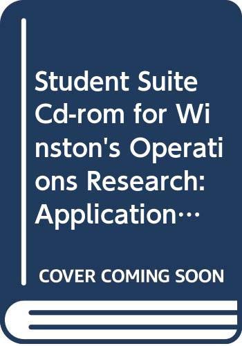 Student Suite CD-ROM for Winston's Operations Research