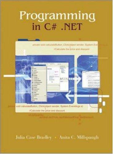 Programming C# .NET