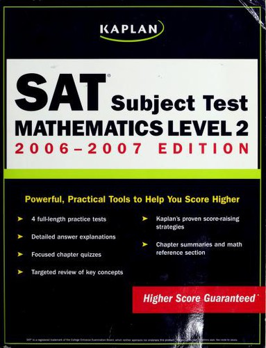 Kaplan SAT Subject Test - Mathematics Level 2