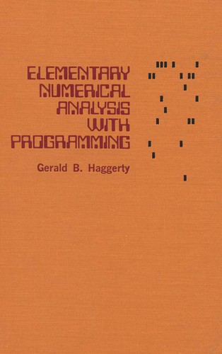 Elementary numerical analysis with programming