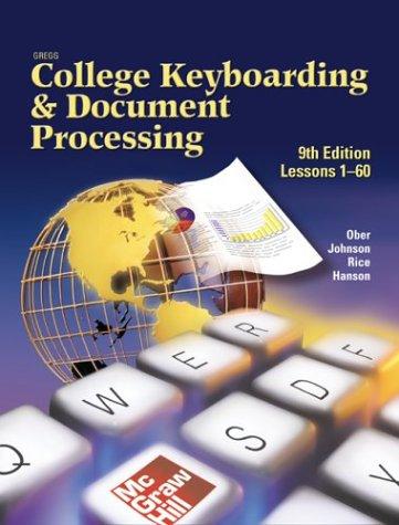 Gregg College Keyboarding and Document Processing