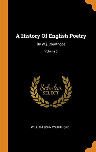 A history of English poetry