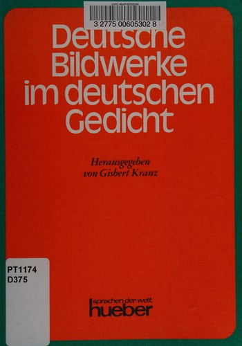 Deutsche Bildwerke im deutschen Gedicht by Gisbert Kranz cover