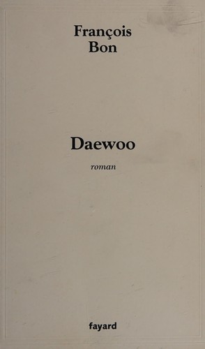 Daewoo by François Bon cover