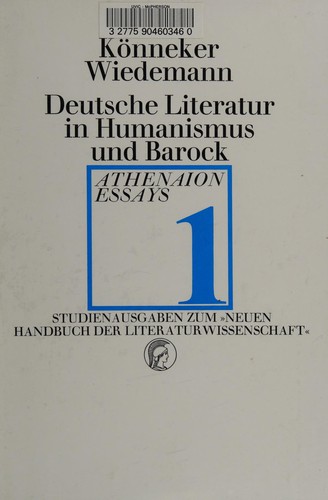 Deutsche Literatur in Humanismus und Barock by Barbara Könneker cover