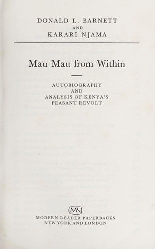 Mau Mau from within