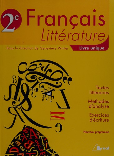 Français littérature, 2e by Geneviève Winter cover