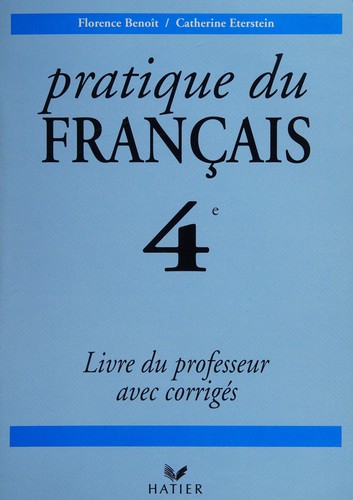 Pratique du français, 4e by Florence Benoît cover