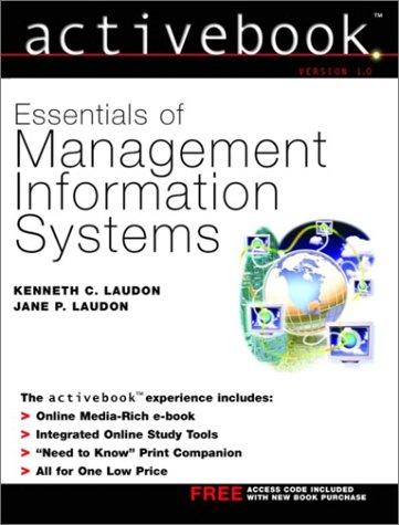 Essentials of management information systems