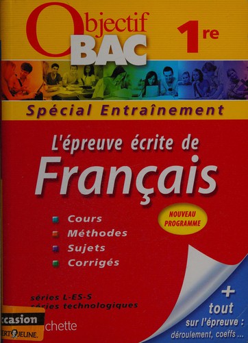 L'épreuve écrite de français 1re, séries L, ES, S, séries technologiques by Brigitte Réauté cover