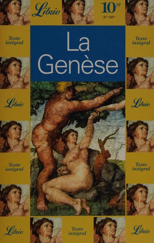 La Genèse by Louis Segond cover