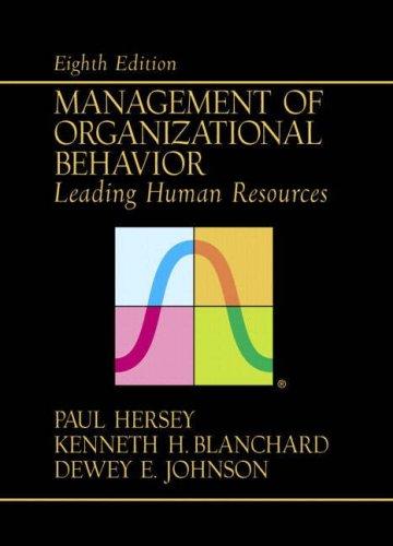 Management of organizational behavior