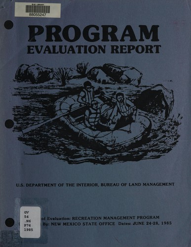 Program evaluation report