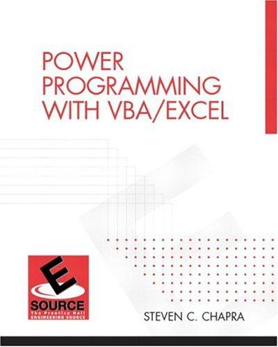 Power programming with VBA/Excel