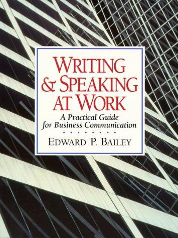 Writing & speaking at work