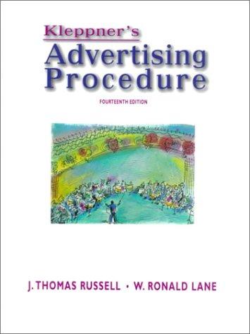 Kleppner's advertising procedure