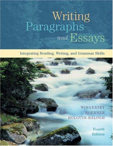 Writing paragraphs and essays