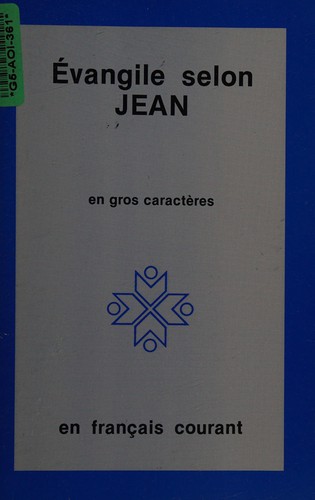 Évangile selon Jean by Société biblique canadienne cover
