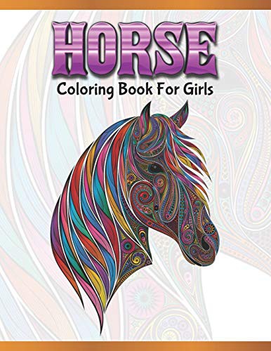 Horse Coloring Book For Girls : Cute Animals
