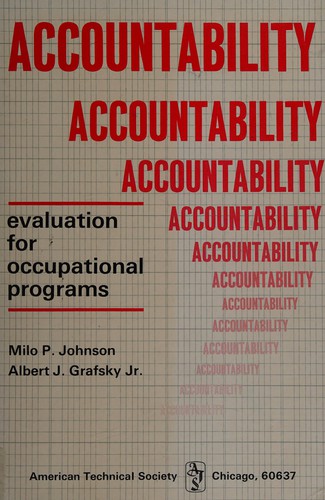 Accountability: evaluation for occupational programs