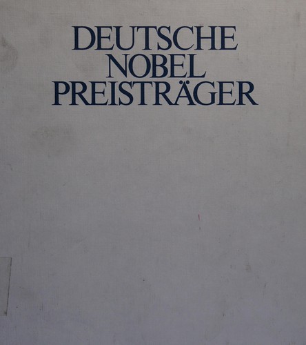 Deutsche Nobelpreisträger by Armin Hermann cover