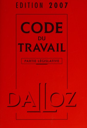 Code du travail by France cover