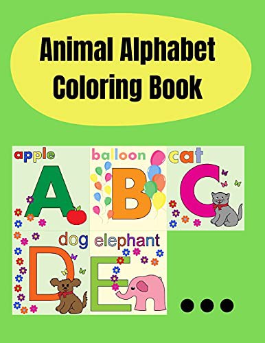 Animal Alphabet Coloring Book by Ava Garza cover