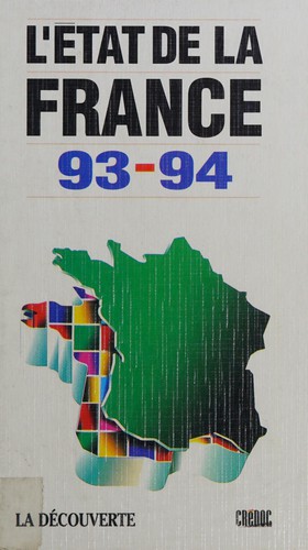 L'état de la France by Serge Cordellier cover