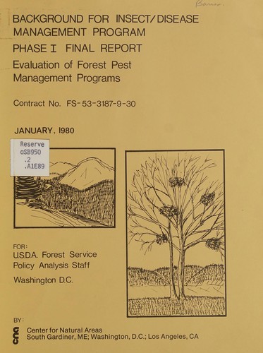 Background for insect/disease management program