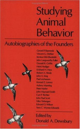 Studying Animal Behavior by Donald A. Dewsbury cover