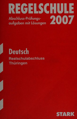 Deutsch, Realschulabschluss Thüringen by  cover